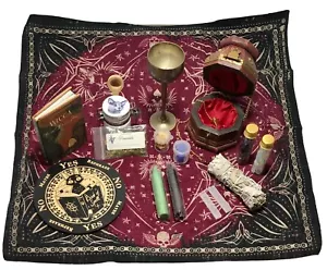 WICCA Witch Witchcraft Supply Kit Altar Money Luck Protection Magic Occult Lot - Picture 1 of 21
