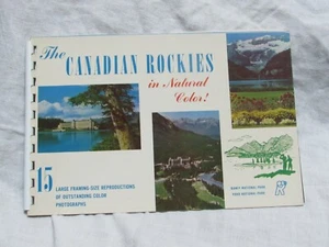 Folleto espiral vintage de 15 fotos Harmon de las Montañas Rocosas canadienses en color natural como nuevo - Imagen 1 de 12
