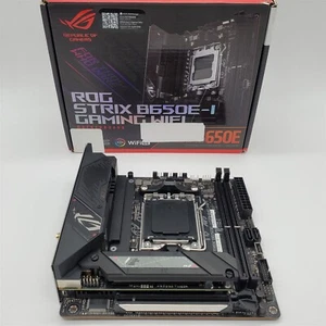 ASUS ROG Strix B650E-I Gaming WiFi 6E Socket AM5 Mini-ITX Motherboard, DDR5 - Afbeelding 1 van 8