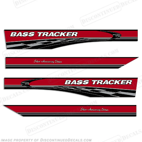Calcomanías de edición aniversario plateadas Bass Tracker PT175 Foto 1 de 1