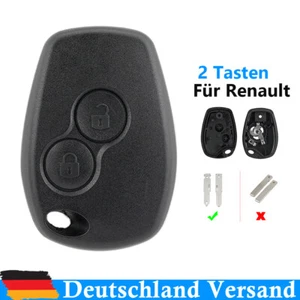 Schlüssel Ersatz Gehäuse für Renault Twingo Kangoo Modus Trafic Master 2 Tasten - Bild 1 von 9