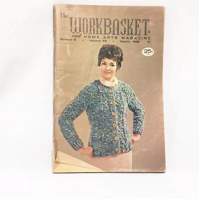 The Workbasket and Home Arts Magazine March 1968 Crochet Knitting Patterns - Image 1 of 4