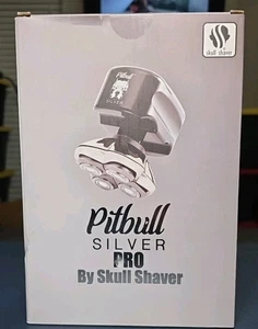 Skull Shaver Pitbull Silver PRO 4 testine rasoio rotante - Foto 1 di 1