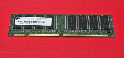 Vintage MT8LSDT864AG-10CB4 Micron 64MB SDRAM Non ECC PC-100 100Mhz Memory - Image 1 of 3