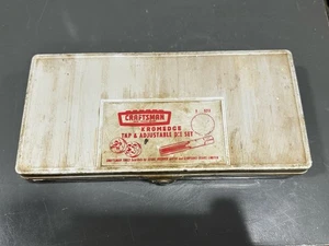 Vintage Craftsman Kromedge Tap And Adjustable Die Set USA 9 5213 Crown Logo - Picture 1 of 15
