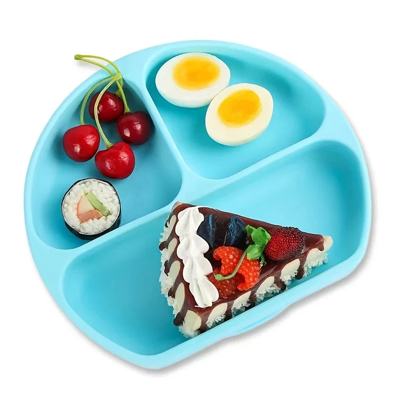 Baby Saugplatte aus Silikon mit Saugnapf spülmaschinen- und mikrowellengeeignet - Bild 1 von 4