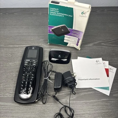 Logitech Harmony One Remote with Charging Dock and Playstation 3 Adapter PS3 - Image 1 of 4