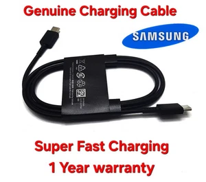 Samsung USB-C to USB-C Cable Super Fast Charge Cord For iPhone16/15/Plus/ProMax - Picture 1 of 2