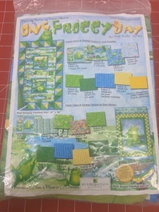 One Froggy Day Fabric Wall Hanging 36" X36" - Picture 1 of 5
