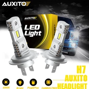 AUXITO Canbus Free H7 LED Globes Bulb Headlight Hi/Lo 6500K Beam 24000LM White - Picture 1 of 54