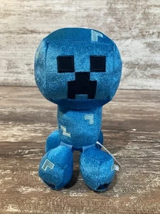 Peluche Mojang Jinx 2020 raro Minecraft azul cargado Creeper 8” juguete de peluche - Imagen 1 de 11