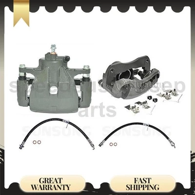 Front Brake Hose Line wtih Calipers Fits 2013 2014 2015 2016 Toyota Avalon - Image 1 of 4