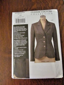 *V8333 Chaqueta Vogue MISSES/MISSES PETITE FW 18-20-22CLAIRE SHAEFFER COUTURE - Imagen 1 de 2