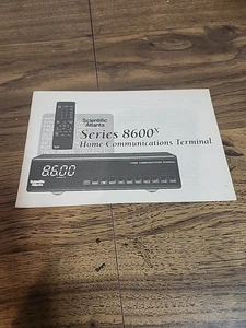 Scientific Atlanta Series 8600x Home Communications Terminal Manual - Picture 1 of 1