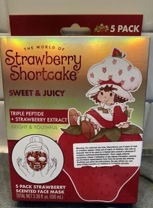 STRAWBERRY SHORTCAKE Berry Face Mask Pack Strawberry 5 mask - Picture 1 of 2
