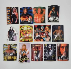 Lotto 13 adesivi wrestling WCW WWF vintage anni 90 - Foto 1 di 9