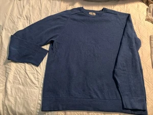LL Bean Men’s Cotton & Cashmere Crewneck Sweater Sz M EC! - Picture 1 of 3