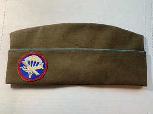 WWII Airborne Glider Garrison Cap Paratrooper Patch Insignia Parachute Hat - Picture 1 of 11