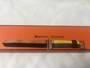 Hermes Apple Watch Band Rose Azalee Black Simple Tour Strap 41mm Replacement - Zdjęcie 1 z 6