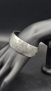 S. Kirk & Son Sterlingsilber floral graviert Armreif Armband 39,4 g Vintage - Bild 1 von 13