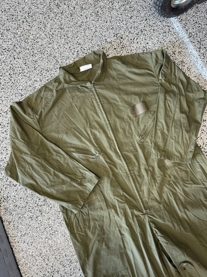 Rothco Intermediate Flight Suit Mens 5XL Green Coveralls Jumpsuit Cotton Poly - Image 1 of 4