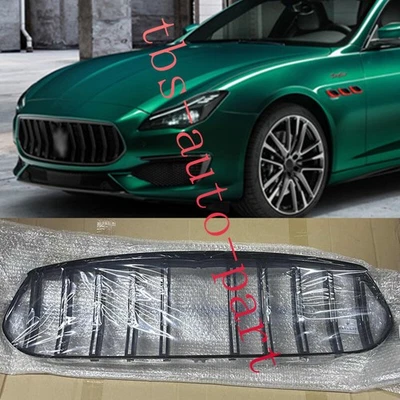 Fit For Maserati Quattroporte 17-23 Glossy Black Front Bumper Grill Refit  - Изображение 1 из 4