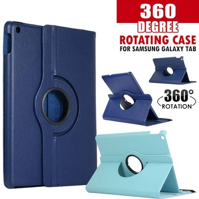 For Samsung Galaxy Tab A8 A9 Plus A A7 Lite A6 Rotate Stand Leather Case Cover - Image 1 of 4