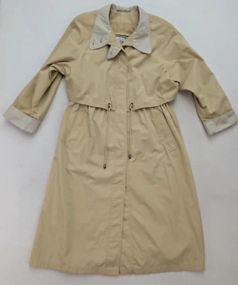 Fleet Street Women's Trench Coat Size 6 Beige Vintage 80s 90s Classic - Image 1 of 4
