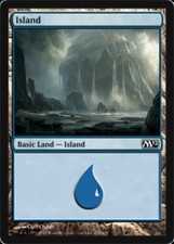 1x Island (235) - Foil PL/MP, English MTG Magic 2012 (M12)