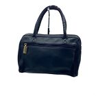 Tignanello Black Leather Shoulder Bag Purse 11” X 7.5”