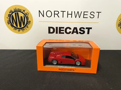 MAXICHAMPS 1:43 SCALE LAMBORGHINI DIABLO 1994 - RED - Image 1 of 4
