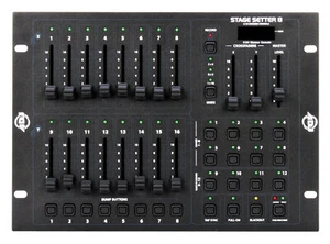 American DJ STAGE SETTER 8 16-Channel DMX Controller For Par Cans+Fog Machine - Picture 1 of 4