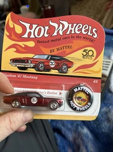 2017 HOT WHEELS LIGNE ROUGE , MOULÉ SOUS PRESSION, VOITURES ( 1967 MUSTANG ) - Photo 1/6
