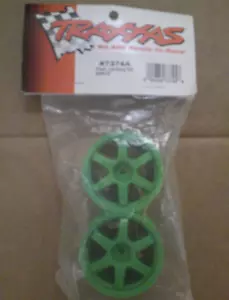 TRAXXAS 7374A WHEELS, VOLK RACING TE37, GREEN - Picture 1 of 1