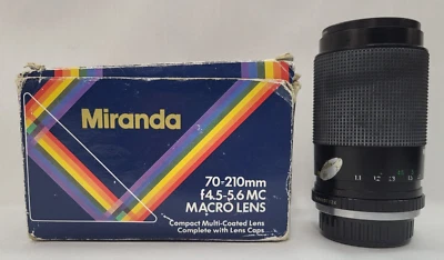 Miranda 70-210mm f4.5-5.6 MC Macro Lens PK Mount Fitting Boxed - Image 1 of 4