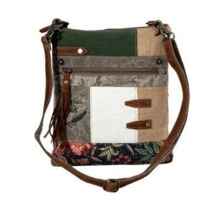 Bolso Bandolera Myra Bag 8393 Boulangerie Borde Floral Lona - Imagen 1 de 4
