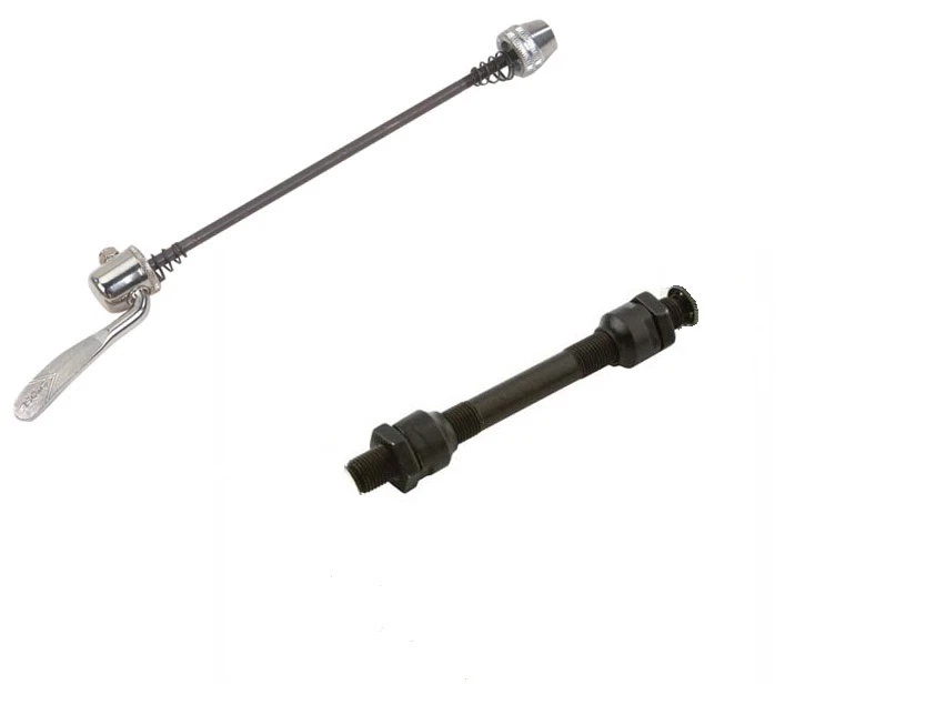 BICYCLE FRONT SKEWER/AXLE 3/8" X 108MM WITH QUICK RELEASE BIKE CYCLING  NEW - Image 1 of 1