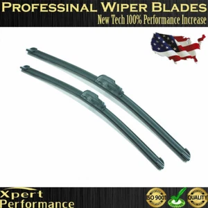20" & 24" Windshield Wiper Blades Premium OEM Quality J-Hook Blades Bracketless - Picture 1 of 6
