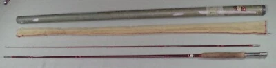 Caña de pescar con mosca Wright & McGill de colección temprana 8 1/2 pies modelo 5A 2 piezas excelente Estado. Foto 1 de 4