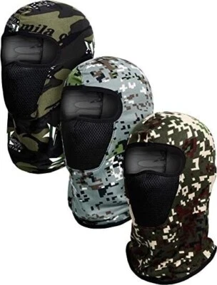 BRANDED 3 Piezas Pasamontañas Capucha Para El Frio Para Hombre Invierno Termica