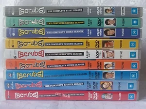 Scrubs Season 1 2 3 4 5 6 7 8 9 DVD 2001 Region 4 The Complete Series Bulk Lot - Picture 1 of 10
