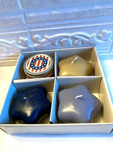 3  Floating Candles + 1 Citronella Tin American Star - Picture 1 of 4