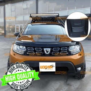 Haubenhutzen für den Dacia Duster 2010 - 2023 Air Intakes Schwarz - Bild 1 von 4