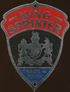 CYCLES VELO KING SPRINTER, TRADE MARK, en laiton peint - Foto 1 di 1