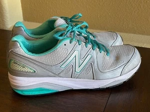 New Balance Schuhe Ws Gr. 10,5 B 1540V2 silber grün grau Laufen Walk Jogging - Bild 1 von 12