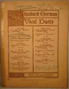Antique Sheet Music Calm As The NIght 1891 Soprano Tenor Baritone Vocal Score - Picture 1 of 8