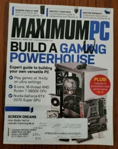 Maximum PC Magazine ~ March 2020 Vol 25 No 3 ~ Build A Gaming Power House - Picture 1 of 4