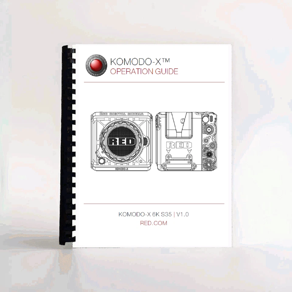 RED Komodo X Operation guide Manual - Image 1 of 1