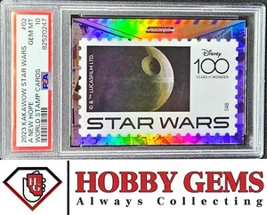 DEATH STAR PSA 10 2023 Kakawow Phantom Disney100 Star Wars Stamp #02 - Picture 1 of 2