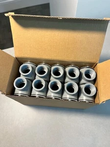 1/2" Electrical Conduit Body Type C w cover & gasket Alum Threaded UL 10 pc - Picture 1 of 7